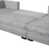 Wohnlandschaft grau Microfaser B/H/T: ca. 312x90x169 cm – Bild 2