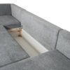 Wohnlandschaft grau Microfaser B/H/T: ca. 312x90x169 cm – Bild 3