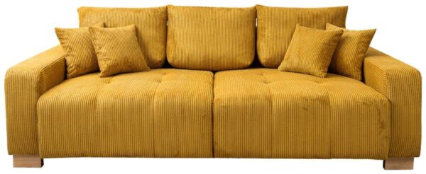 Big Sofa senf Microfaser B/H/T: ca. 248x80x114 cm Big Sofa senf Microfaser B/H/T: ca. 248x80x114 cm – Bild 2