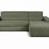 Ecksofa mit Bettfunktion grün Flachgewebe B/H/T: ca. 267x93x163 cm – Bild 4