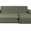 Ecksofa mit Bettfunktion grün Flachgewebe B/H/T: ca. 267x93x163 cm – Bild 5