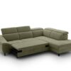 Ecksofa mit Bettfunktion grün Flachgewebe B/H/T: ca. 280x96x238 cm – Bild 3