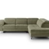 Ecksofa mit Bettfunktion grün Flachgewebe B/H/T: ca. 280x96x238 cm – Bild 4