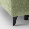 Ecksofa mit Bettfunktion hellgrün Flachgewebe B/H/T: ca. 258x96x221 cm – Bild 3