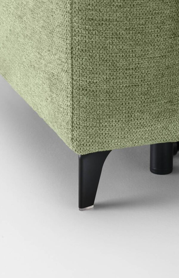 Ecksofa mit Bettfunktion hellgrün Flachgewebe B/H/T: ca. 258x96x221 cm – Bild 3