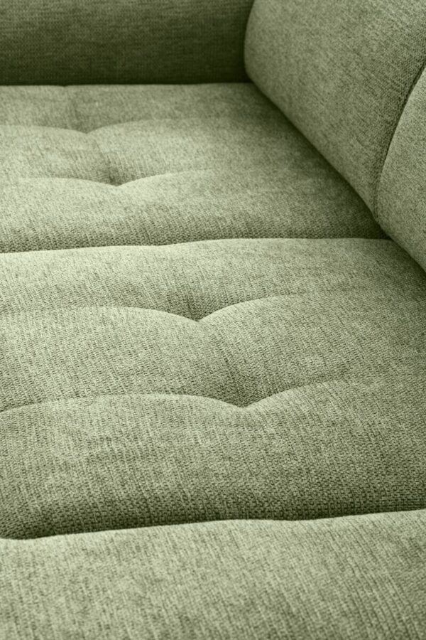Ecksofa mit Bettfunktion hellgrün Flachgewebe B/H/T: ca. 258x96x221 cm – Bild 4