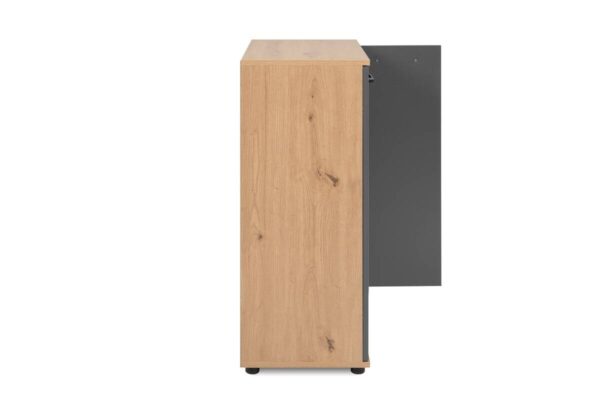 Kommode Kerry 01B Eiche Artisan Nachbildung anthrazit B/H/T: ca. 60x85x35 cm – Bild 3