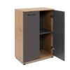 Kommode Kerry 01B Eiche Artisan Nachbildung anthrazit B/H/T: ca. 60x85x35 cm – Bild 4