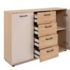 Kommode Kerry 01C Eiche Artisan Nachbildung Kaschmir B/H/T: ca. 120x85x35 cm – Bild 2