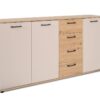 Kommode Kerry 51B Eiche Artisan Nachbildung Kaschmir B/H/T: ca. 160x85x35 cm – Bild 2