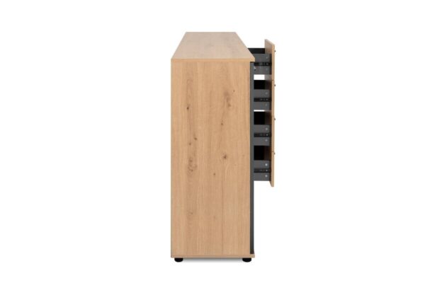 Kommode Kerry 51B Eiche Artisan Nachbildung anthrazit B/H/T: ca. 160x85x35 cm – Bild 4