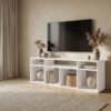 TV-Lowboard Max 56A weiß B/H/T: ca. 141x55x33 cm – Bild 2