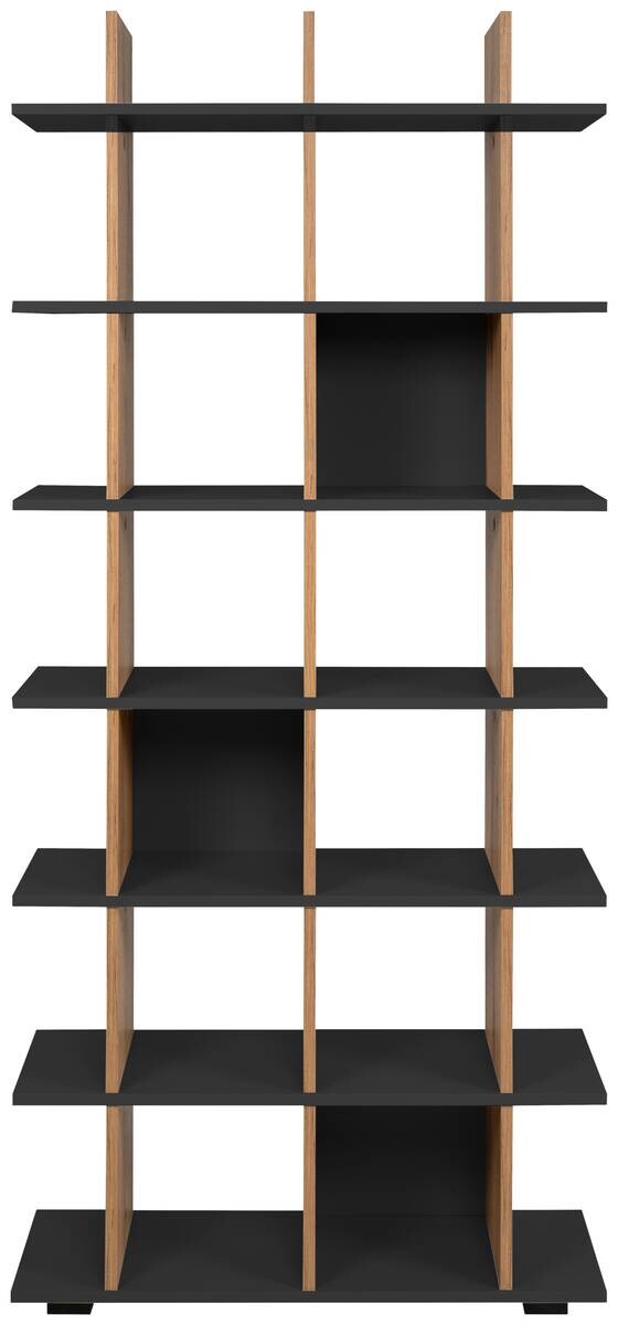 Regal Navas 20A Eiche Artisan Nachbildung anthrazit B/H/T: ca. 80x173x25 cm – Bild 2