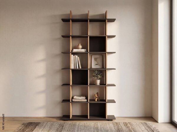 Regal Navas 20A Eiche Artisan Nachbildung anthrazit B/H/T: ca. 80x173x25 cm – Bild 4