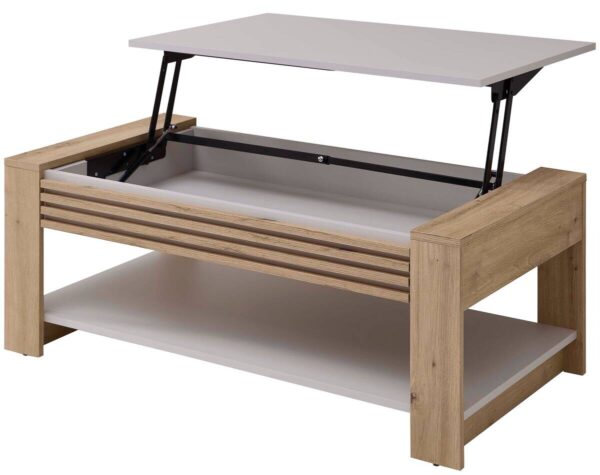 Couchtisch Felix Eiche Artisan Nachbildung Kaschmir B/H/T: ca. 110x42,5x60,2 cm – Bild 2