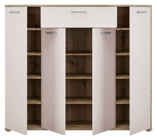 Kommode Eiche Artisan Nachbildung Eiche Kaschmirgrau Nachbildung B/H/T: ca. 139x121x35 cm Kommode Eiche Artisan Nachbildung Eiche Kaschmirgrau Nachbildung B/H/T: ca. 139x121x35 cm – Bild 4