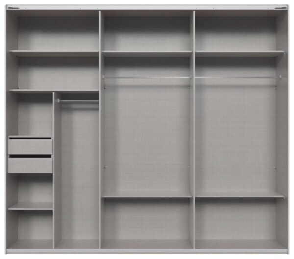 Schwebetürenschrank Rinteln Sahara grau B/H/T: ca. 270x208x65 cm – Bild 3