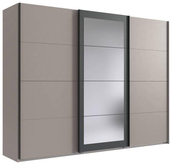 Schwebetürenschrank Rinteln Sahara grau B/H/T: ca. 270x208x65 cm – Bild 4