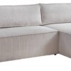 Ecksofa mit Bettfunktion und Bettkasten natur Microfaser B/H/T: ca. 266x150x83 cm – Bild 2