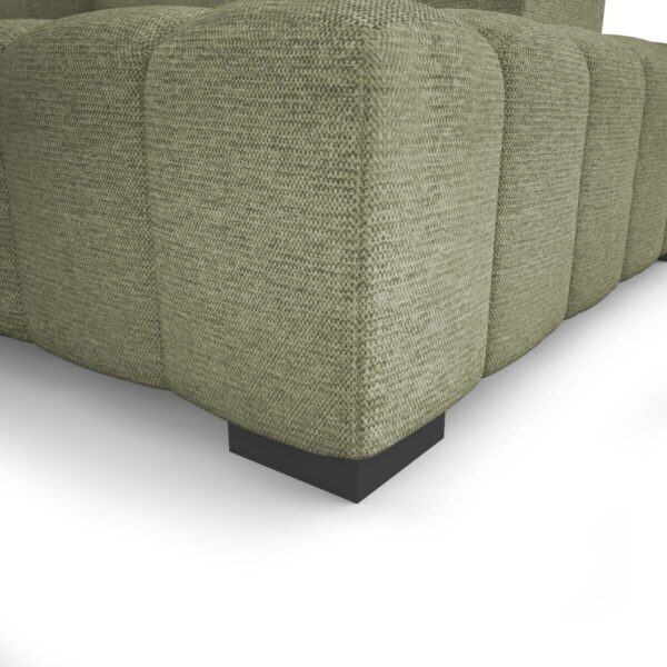 Ecksofa mit Bettfunktion grün Flachgewebe B/T: ca. 300x210 cm – Bild 4