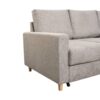 Ecksofa mit Bettfunktion und Bettkasten grau Microfaser B/H/T: ca. 228x92x163 cm – Bild 3
