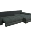 Ecksofa mit Bettfunktion und Bettkasten Lorenz grün Microfaser B/H/T: ca. 284x74x180 cm – Bild 3