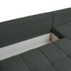 Ecksofa mit Bettfunktion und Bettkasten Lorenz grün Microfaser B/H/T: ca. 284x74x180 cm – Bild 4