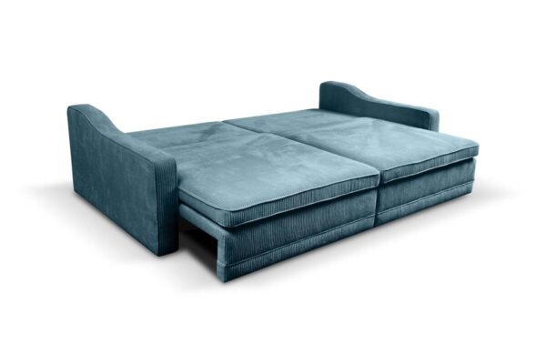Big Sofa Evora türkis Microfaser B/H/T: ca. 276x71x137 cm – Bild 2