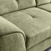 Ecksofa mit Bettfunktion und Bettkasten moosgrün Microfaser B/H/T: ca. 274x82x231 cm – Bild 2