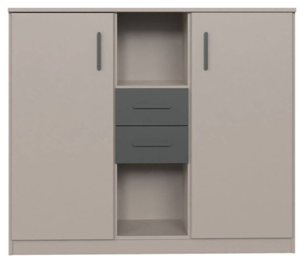 Highboard Bahamas Sahara grau B/H/T: ca. 122x105x41 cm – Bild 2