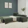 Ecksofa mit Bettfunktion und Bettkasten grün Microfaser B/H/T: ca. 191x70x142 cm Ecksofa mit Bettfunktion und Bettkasten grün Microfaser B/H/T: ca. 191x70x142 cm – Bild 3