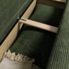 Ecksofa mit Bettfunktion und Bettkasten grün Microfaser B/H/T: ca. 191x70x142 cm Ecksofa mit Bettfunktion und Bettkasten grün Microfaser B/H/T: ca. 191x70x142 cm – Bild 4