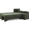 Ecksofa mit Bettfunktion und Bettkasten grün Microfaser B/H/T: ca. 191x70x142 cm Ecksofa mit Bettfunktion und Bettkasten grün Microfaser B/H/T: ca. 191x70x142 cm – Bild 5