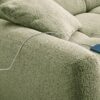 Ecksofa mit elektrischer XXL Sitztiefenverstellung hellgrün Flachgewebe B/H/T: ca. 270x109x175 cm Ecksofa mit elektrischer XXL Sitztiefenverstellung hellgrün Flachgewebe B/H/T: ca. 270x109x175 cm – Bild 3