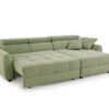 Ecksofa mit elektrischer XXL Sitztiefenverstellung hellgrün Flachgewebe B/H/T: ca. 270x109x175 cm Ecksofa mit elektrischer XXL Sitztiefenverstellung hellgrün Flachgewebe B/H/T: ca. 270x109x175 cm – Bild 4
