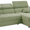 Ecksofa mit elektrischer XXL Sitztiefenverstellung hellgrün Flachgewebe B/H/T: ca. 270x109x175 cm Ecksofa mit elektrischer XXL Sitztiefenverstellung hellgrün Flachgewebe B/H/T: ca. 270x109x175 cm – Bild 5