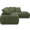 Ecksofa grün Microfaser B/H/T: ca. 312x97x229 cm – Bild 2