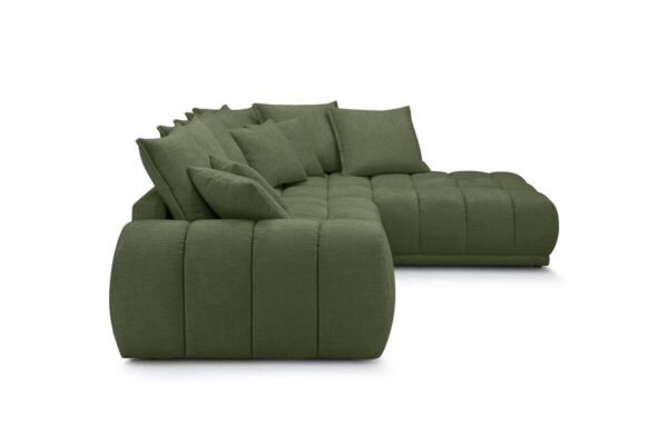Ecksofa grün Microfaser B/H/T: ca. 312x97x229 cm – Bild 2
