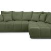 Ecksofa grün Microfaser B/H/T: ca. 312x97x229 cm – Bild 4