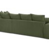 Ecksofa grün Microfaser B/H/T: ca. 312x97x229 cm – Bild 5