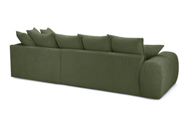 Ecksofa grün Microfaser B/H/T: ca. 312x97x229 cm – Bild 5