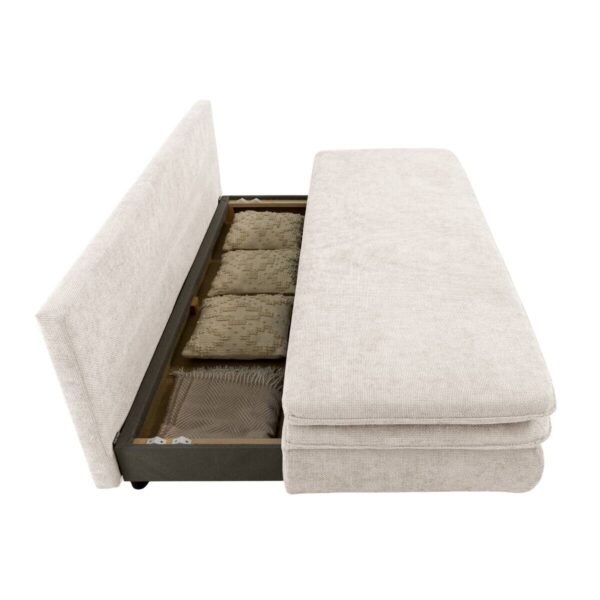 Schlafsofa Fiesta pearl Microfaser B/H/T: ca. 200x89x85 cm – Bild 4