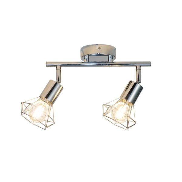 POCOline Spot 2-flg. Aurelius Chrom Metall B/H/L: ca. 21x10x31 cm E14 2 Brennstellen – Bild 5