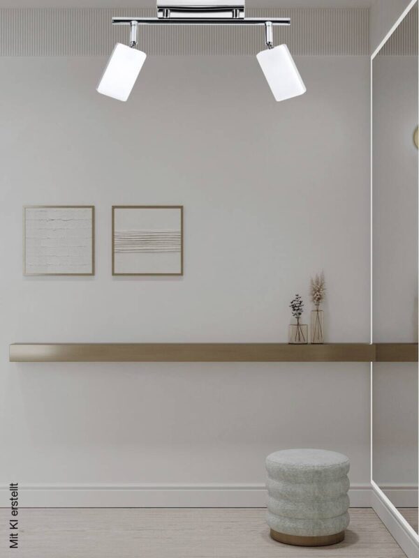 POCOline LED-Spot 2-flg. Chrissy Chrom Metall Kunststoff L: ca. 30 cm 2 Brennstellen – Bild 3