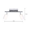 POCOline LED-Spot 2-flg. Chrissy Chrom Metall Kunststoff L: ca. 30 cm 2 Brennstellen – Bild 5