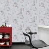 Vliestapete Kaffee grau B/L: ca. 53x1005 cm – Bild 5