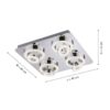 Just Light Smarte Deckenleuchte 14662-17 B/H: ca. 40x15 cm – Bild 2