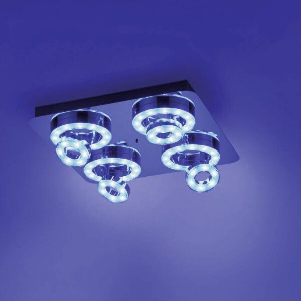 Just Light Smarte Deckenleuchte 14662-17 B/H: ca. 40x15 cm – Bild 4