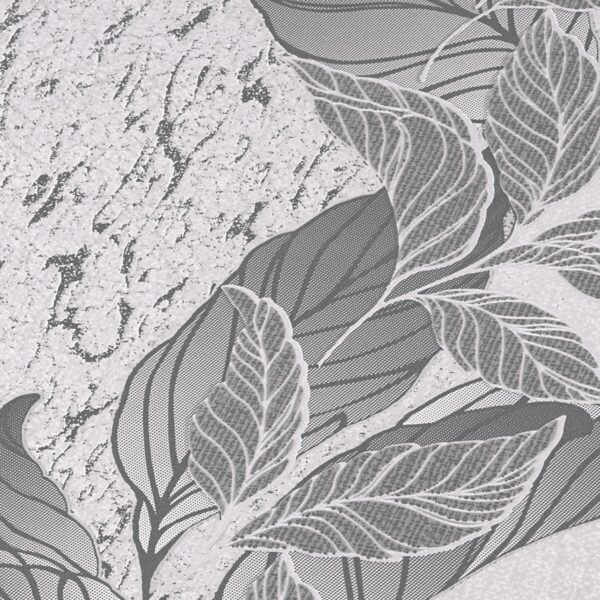 Vliestapete Floral grau B/L: ca. 53x1005 cm – Bild 3