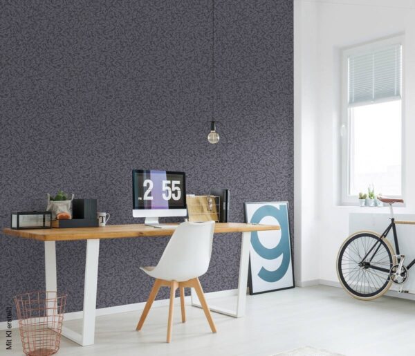 Vliestapete Struktur schwarz B/L: ca. 53x1500 cm – Bild 2
